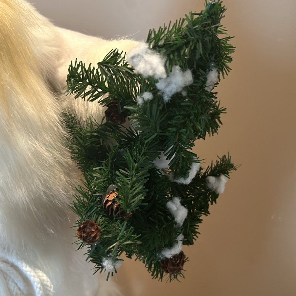 Santa 19" Tall Christmas Santa In White Suit Excellent Pre-owned Condition - Picture 9 of 11